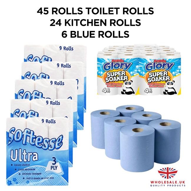 Got 72 rolls, 12 pack Tesco Luxury Soft Quilted Toilet Tissue 6 Long Rolls